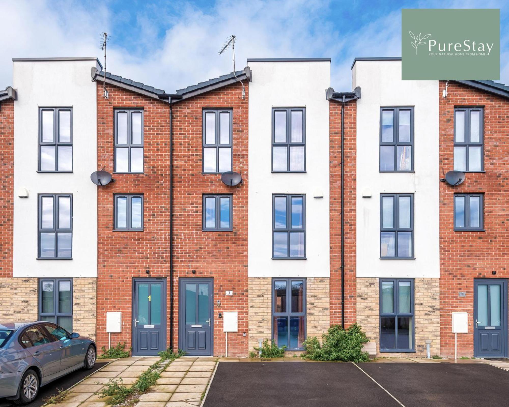 Stunning Five Bedroom Manchester House With Free Parking By Purestay Short Lets & Serviced Accommodation Zewnętrze zdjęcie